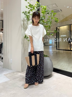「アイテム（サンダル、グリーン系）」を使った、YUKI ♪ さん（レディース・160cm）の夏コーディネート