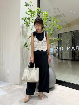 「アイテム（サンダル、グリーン系）」を使った、YUKI ♪ さん（レディース・160cm）の夏コーディネート
