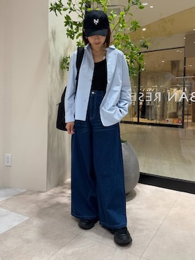 「新作」｜「アイテム（キャップ）」を使った、YUKI ♪ さん（レディース・160cm）の春コーディネート