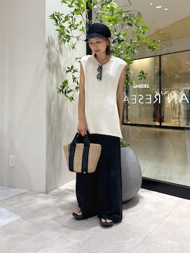 「アイテム（タンクトップ）」を使った、YUKI ♪ さん（レディース・160cm）の夏コーディネート