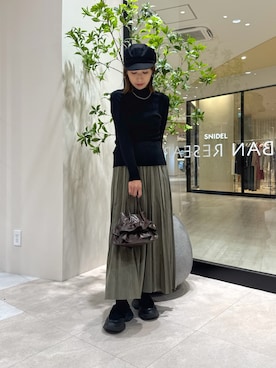 「アイテム（キャスケット）」を使った、YUKI ♪ さん（レディース・160cm・30代）の秋コーディネート