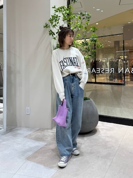 「アイテム（カバーオール）」を使った、YUKI ♪ さん（レディース・160cm）の冬コーディネート
