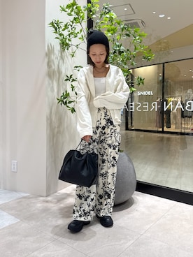 「アイテム（ニットキャップ/ビーニー）」を使った、YUKI ♪ さん（レディース・160cm・30代）の秋コーディネート