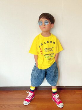 「カラー×コーデ」｜むすこさん（キッズ・110cm）の春コーディネート