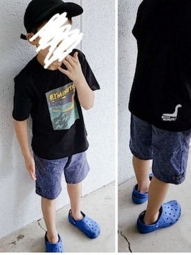 「アイテム（サンダル）」を使った、むすこさん（キッズ・133cm）の夏コーディネート