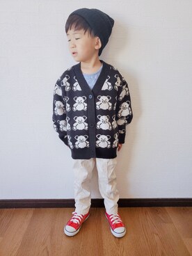 むすこさん（キッズ・100cm）の秋コーディネート