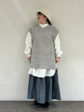 Arisaさん（レディース・152cm）の冬コーディネート