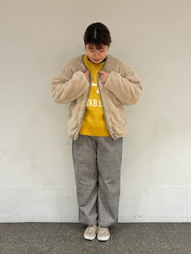 Arisaさん（レディース・152cm）の冬コーディネート