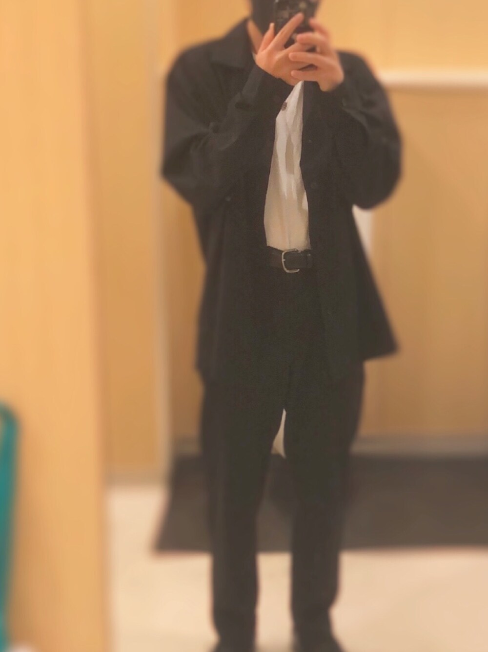 「シンプル、お洒落さんとつながりたい、GU、GUコーデ」｜「GUのアイテム（パンツ、ブラック系）」を使った、hika0609nemoさん（メンズ・158cm）の夏コーディネートの1枚目の写真