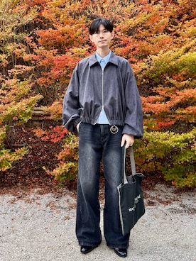 「アイテム（財布/小物）」を使った、漸さん（メンズ・172cm）の秋コーディネート