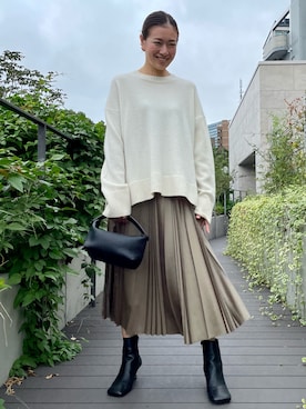 「INED（イネド）のアイテム」を使った、moemi27さん（レディース・158cm）の秋コーディネート