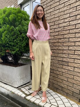 「INED（イネド）のアイテム」を使った、moemi27さん（レディース・158cm）の夏コーディネート