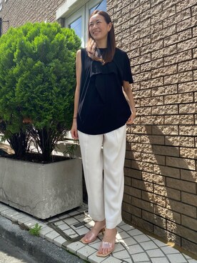 「Luftrobe（ルフトローブ）のアイテム」を使った、moemi27さん（レディース・158cm）の夏コーディネート