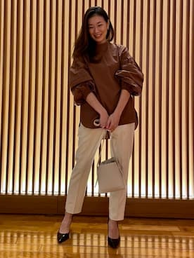 「ブラウスコーデ」｜moemi27さん（レディース・158cm）の冬コーディネート