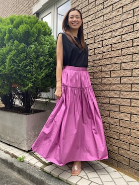 「INED（イネド）のアイテム」を使った、moemi27さん（レディース・158cm）の夏コーディネート