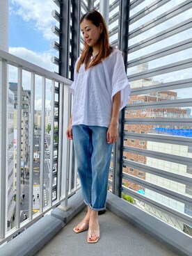 「INED（イネド）のアイテム」を使った、moemi27さん（レディース・158cm）の夏コーディネート