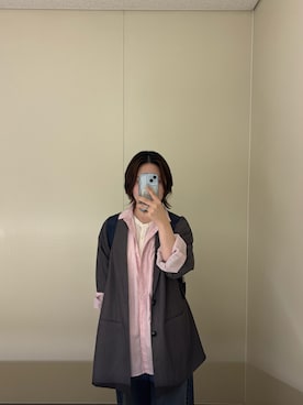 「DISCOAT（ディスコート）のアイテム（ジャケット/アウター）」を使った、monas_0831さん（レディース・157cm）の春コーディネート