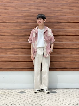 「Hender Scheme（エンダースキーマ）のアイテム（財布/小物）」を使った、まひろさん（メンズ・174cm）の夏コーディネート