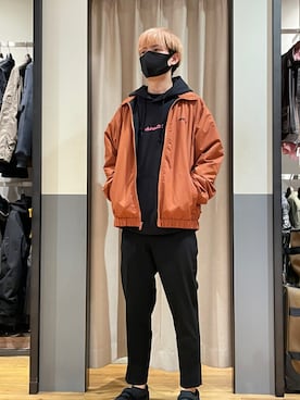 「AVIREX（アヴィレックス）のアイテム（スリッポン）」を使った、お！お！た！さん（メンズ・176cm）の夏コーディネート