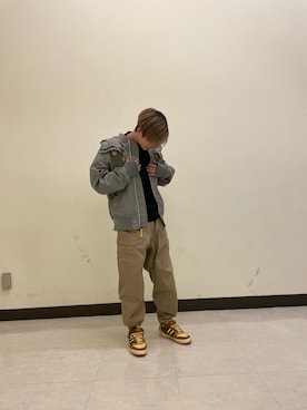 「大学生」｜「アイテム（MA-1）」を使った、お！お！た！さん（メンズ・176cm）の冬コーディネート