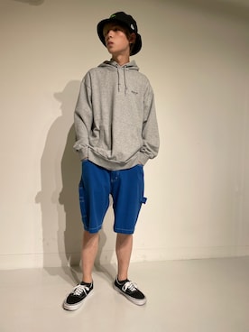 「ペインターショーツ」｜お！お！た！さん（メンズ・178cm）の夏コーディネート