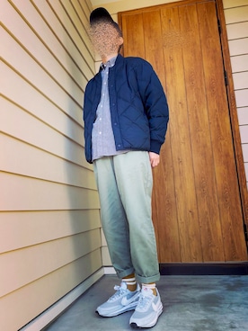 「Arnold Palmer（アーノルドパーマー）のアイテム（帽子）」を使った、carmeloさん（メンズ・175cm）の冬コーディネート