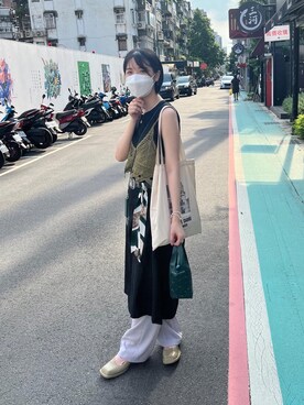 「FENNEC（フェネック）のアイテム」を使った、seiさん（レディース・167cm）の夏コーディネート