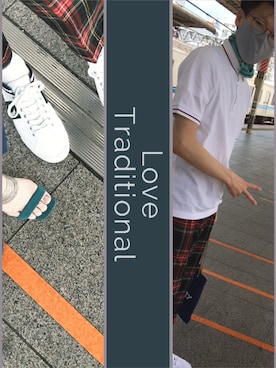 布団の中は無重力さん（メンズ・171cm）の夏コーディネート