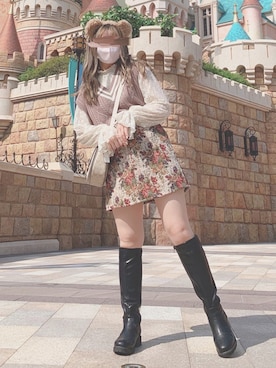 「アプレジュール」｜「アイテム（ブーツ）」を使った、Solar Chanさん（レディース・153cm）の冬コーディネート