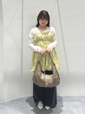 「アイテム（チュニック、グリーン系）」を使った、かい／kai_wcloさん（レディース・150cm）の秋コーディネート