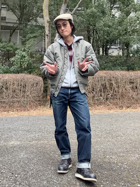 「DAKS（ダックス）のアイテム」を使った、saku310さん（メンズ・160cm）の冬コーディネート