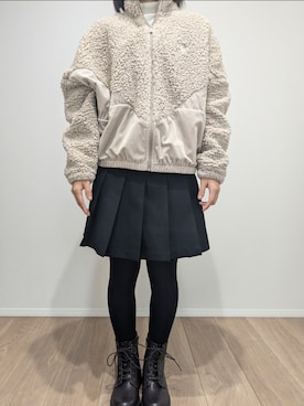「adidas（アディダス）のアイテム（ブルゾン）」を使った、nicoさん（レディース・149cm）の冬コーディネート