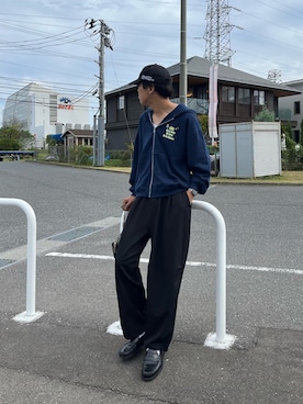 「パーカーコーデ」｜TAKUMIさん（メンズ・184cm・10代）の秋コーディネート