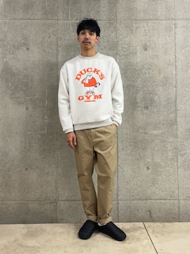 「アメカジ」｜ハヤシさん（メンズ・183cm）の冬コーディネート