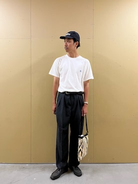 「Drifter（ドリフター）のアイテム」を使った、ハヤシさん（メンズ・183cm）の夏コーディネート