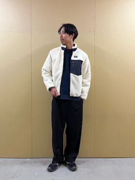 「TAION」｜「アイテム（ブルゾン）」を使った、ハヤシさん（メンズ・183cm）の秋コーディネート