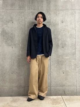 「アイテム（ブルゾン）」を使った、ハヤシさん（メンズ・183cm・30代）の秋コーディネート