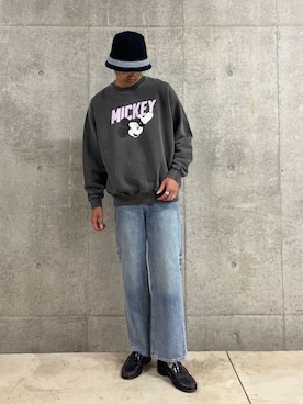 「アイテム（スウェット）」を使った、ハヤシさん（メンズ・183cm・30代）の秋コーディネート