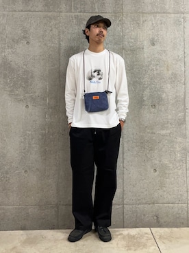 「アイテム（帽子）」を使った、ハヤシさん（メンズ・183cm・30代）の秋コーディネート