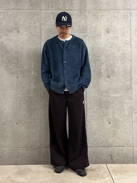 「アイテム（カーディガン/ボレロ）」を使った、ハヤシさん（メンズ・183cm・30代）の冬コーディネート