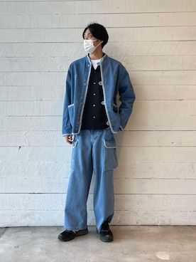 「ARMY TWILL（アーミーツイル）のアイテム（ジャケット/アウター）」を使った、ハヤシさん（メンズ・183cm）の冬コーディネート