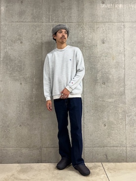 「アイテム（サンダル）」を使った、ハヤシさん（メンズ・183cm）の秋コーディネート