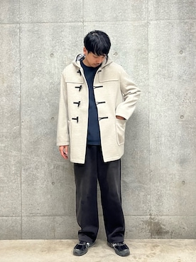 「アイテム（ダッフルコート）」を使った、ハヤシさん（メンズ・183cm）の秋コーディネート