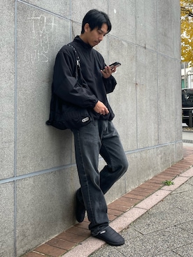 ハヤシさん（骨格ストレート・メンズ・183cm）の秋コーディネート