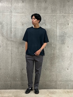 「サマーニット」｜ハヤシさん（メンズ・183cm・20代）の夏コーディネート