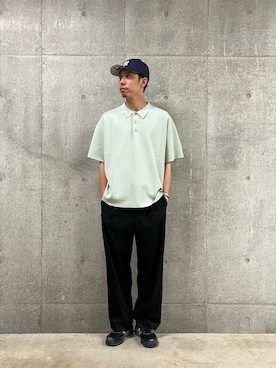 「KITH（キス）のアイテム（帽子）」を使った、ハヤシさん（メンズ・183cm）の春コーディネート