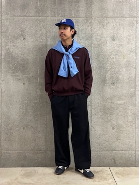 「GEVACO（ゲバコ）のアイテム」を使った、ハヤシさん（メンズ・183cm）の秋コーディネート