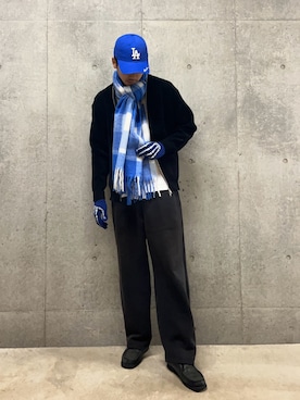 「アイテム（手袋）」を使った、ハヤシさん（メンズ・183cm）の冬コーディネート