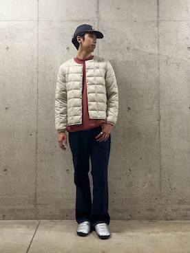 「アイテム（サンダル）」を使った、ハヤシさん（メンズ・183cm・30代）の秋コーディネート