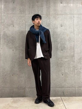 「アイテム（テーラードジャケット）」を使った、ハヤシさん（メンズ・183cm・30代）の冬コーディネート